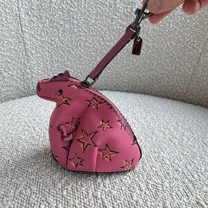 COACH Leather Dino Bag Charm